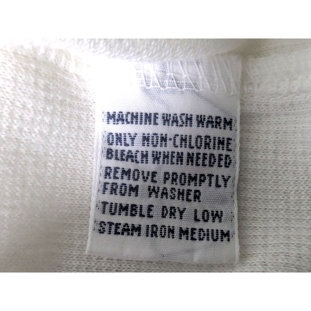 VTG 90s Men's Polo Sport Ralph Lauren Shirt NWT White Waffle Thermal Stripe XXL - Picture 7 of 7